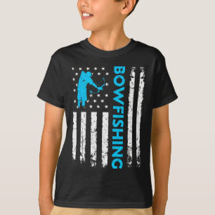 Camiseta Caça Subaquática à Arco Bandeira dos EUA Vintage C
