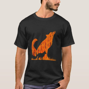 Camiseta Caçador 1 de raposa-da-seda