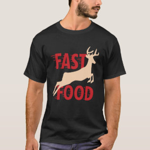 Camiseta Caçador Caçando Comida Rápida