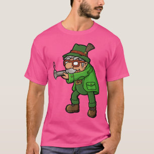 Camiseta Caçador Caçando Rifle Desportivo Rifle Engraçado