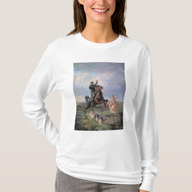 Camiseta Caçador com os Borzois, 1872 (Frente)
