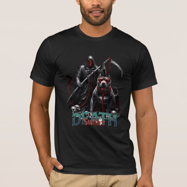 Camiseta caçador da morte na noite de Halloween (Frente)