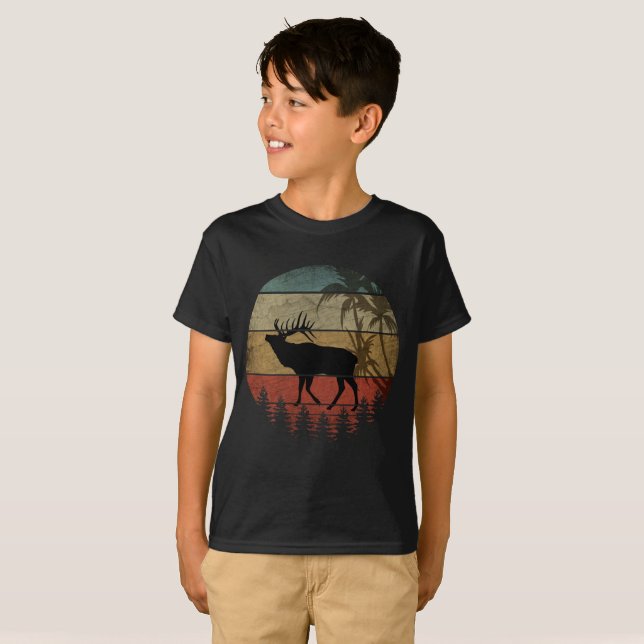 CAMISETA CAÇADOR DE ALCES VINTAGE (Frente Completa)
