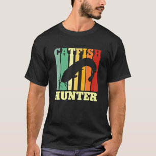 Camiseta Caçador de Bagres Rio Pesca Bagres Pescador Retro