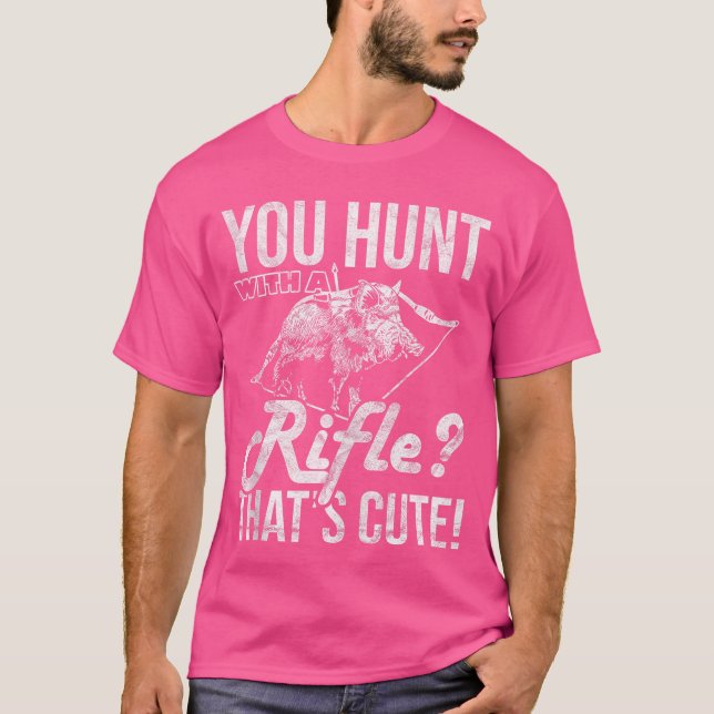 Camiseta Caçador De Caçadores De Caçadores De Caça Com Um R (Frente)