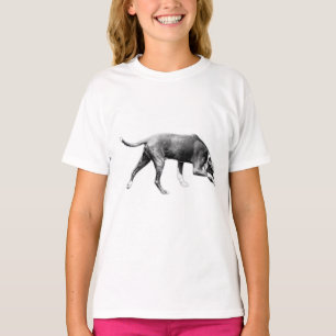 Camiseta Caçador de cheiro - Realismo monocromático