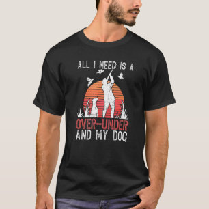 Camiseta Caçador de Codornas e Proprietário de Cão de Caça