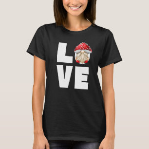 Camiseta Caçador De Cogumelo Bonito Com Toadstool Ha Para H