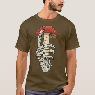 Camiseta Caçador de Cogumelos Caça Cottagecore Escuro Skele