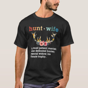 Camiseta Caçador de Costume de Definição de Esposa do Ph Hu