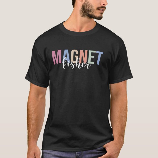 Camiseta Caçador de Ímã Pesca Magnética (Frente)