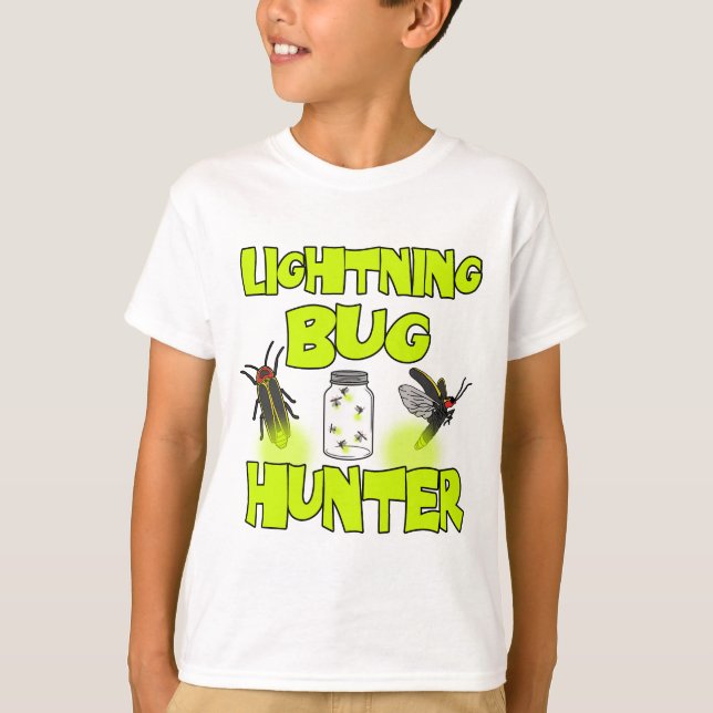 Camiseta caçador de insetos relâmpago (Frente)