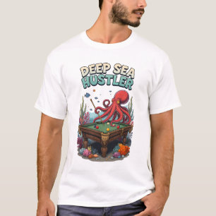 Camiseta Caçador de Mesa de Sinuca do Mar Profundo