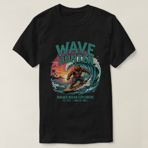 Camiseta Caçador de Ondas Vintage Surfing Praia Califórnia