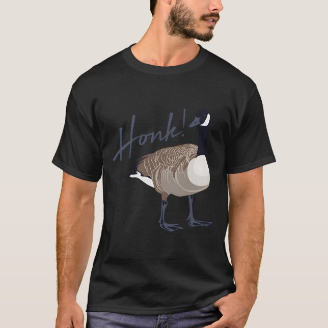 Camiseta Caçador de Pássaros Ganso Canadense 2 (Frente)
