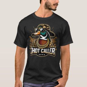 Camiseta Caçador de Pato Retro Chamador Engraçado Caçador d