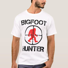 Camiseta Caçador de Pé Grande Divertido Amante de Pé Grande