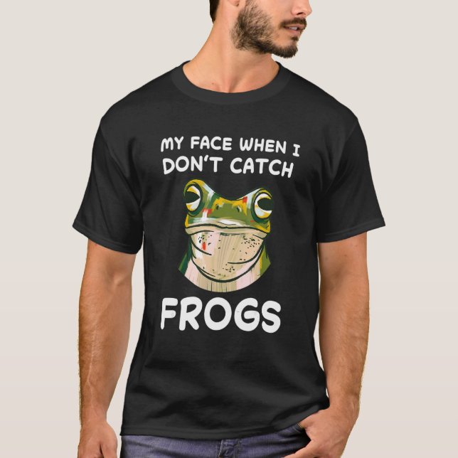 Camiseta Caçador de Rã Sapo Amor Anfíbio Caça (Frente)
