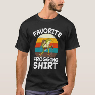 Camiseta Caçador de Rã Sapo Amor Rã Caçador Caçador Anfíbio