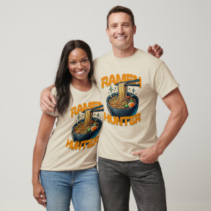 Camiseta Caçador de Ramen – Amante de Macarrão Japonês
