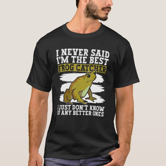 Camiseta Caçador de Rãs E Captura de Rãs (Frente)