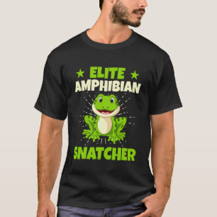 Camiseta Caçador de Rãs Elite Apanhador de Anfíbios Rã