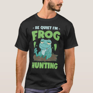 Camiseta Caçador de Rãs-Touro Gigando Rãs Caçando Rãs