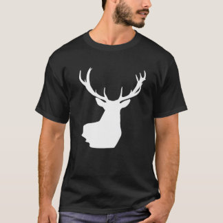 Camiseta Caçador de Rena de Natal Carne de Veado Caça Rena