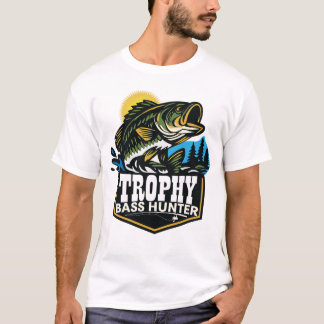 Camiseta Caçador de robalo troféu pescador de robalo 