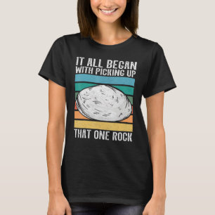 Camiseta Caçador de rochas colecionador de rochas geólogo r
