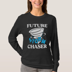 Camiseta Caçador de Tempestades Futuro Tornado Furacão & Te