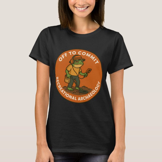 Camiseta Caçador de tesouros com detector de metais (Frente)