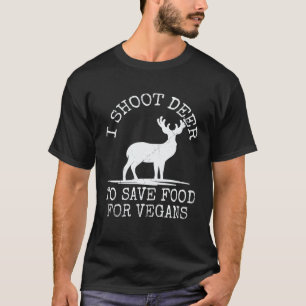 Camiseta Caçador de Veados Caça à Corça Comedor de Carne de