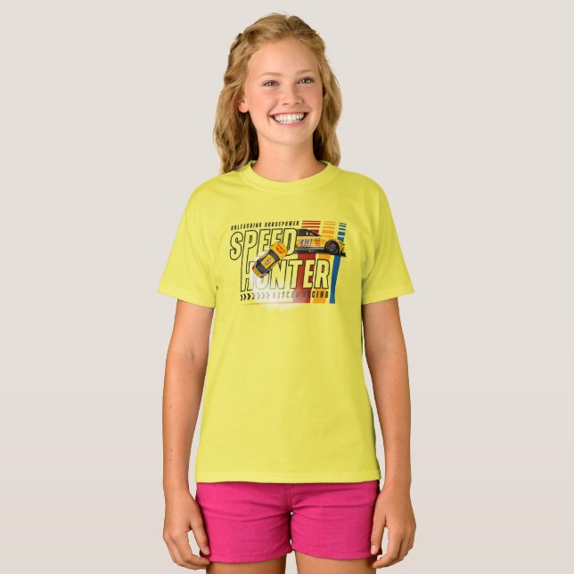 Camiseta Caçador de Velocidade | Crianças  (Frente Completa)