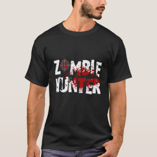 Camiseta Caçador de Zumbi Terror Halloween Morto Zumbi