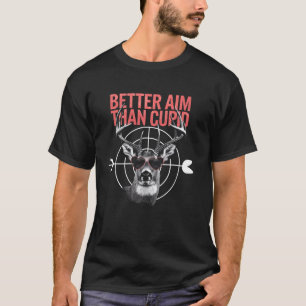 Camiseta Caçador Dia dos Namorados Veado com Óculos de Cora