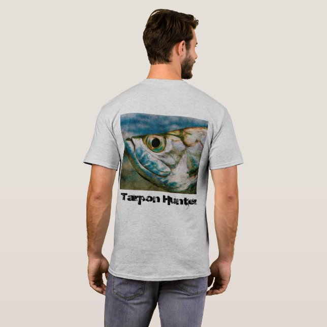 Camiseta Caçador do tarpão (Parte Traseira Completa)