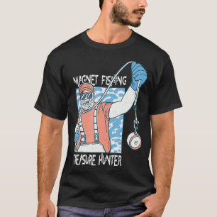 Camiseta Caçador do tesouro da pesca do Magnet 
