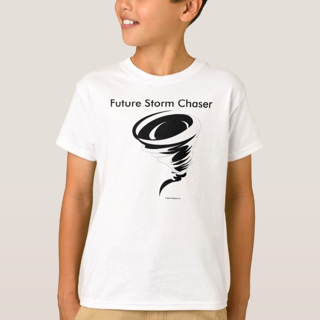 Camiseta Caçador futuro da tempestade (Frente)