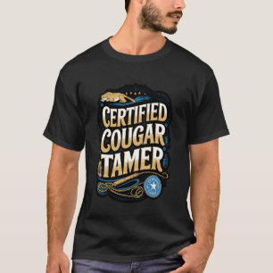 Camiseta Caçador Matador de Cougar Domador de Gato Selvagem