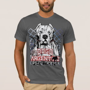 Camiseta Caçador real de Dogo Argentino da elite