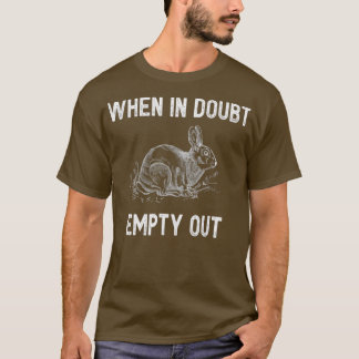 Camiseta Caçador Sarcástico Excelente Caça ao Coelho Engraç