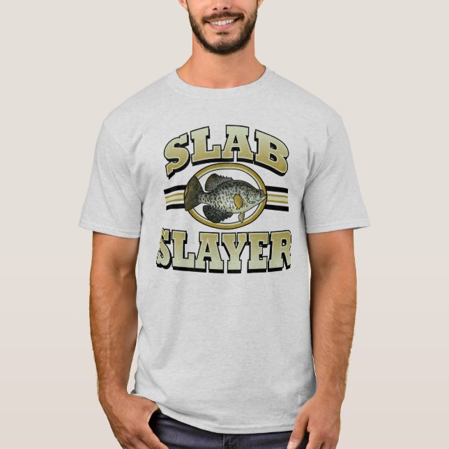 Camiseta Caçadora De Lata (Peixe De Crappie) (Frente)