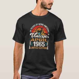 Camiseta Caçadores de cervos de 58 anos abril de 1965 58º B