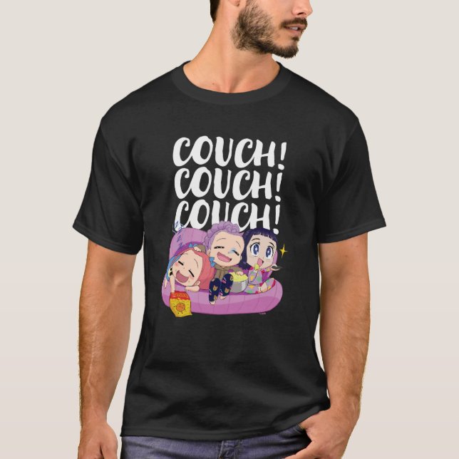 Camiseta Caçadores de Demônios do Kpop Sofá! Sofá! Sofá! Of (Frente)