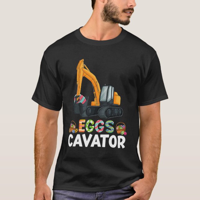 Camiseta Caçadores De Ovos De Páscoa Construem Caminhões Ra (Frente)