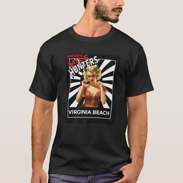 Camiseta Caçadores de satãs MILF de VIRGINIA BEACH (Frente)