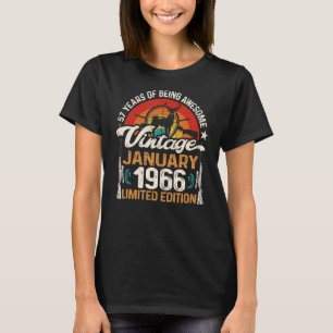 Camiseta Caçadores de veados de 57 anos Janeiro de 1966 57º