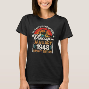 Camiseta Caçadores de veados de 75 anos Janeiro de 1948 75