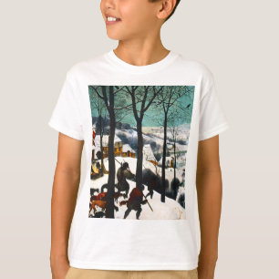 Camiseta Caçadores na Paisagem da Neve Pieter Bruegel